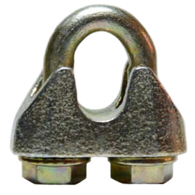 DIN1142ワイヤー ロープ クリップ金属線のめっきされる炭素鋼亜鉛をケーブル固定金具