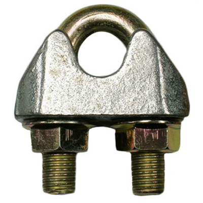 DIN1142ワイヤー ロープ クリップ金属線のめっきされる炭素鋼亜鉛をケーブル固定金具